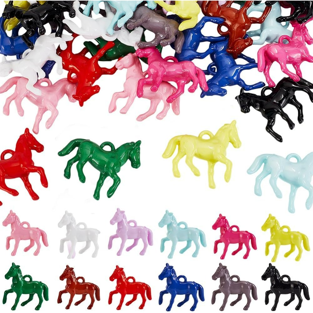 Resin Craft Kit - 48 pçs pingentes acrílicos opacos 12