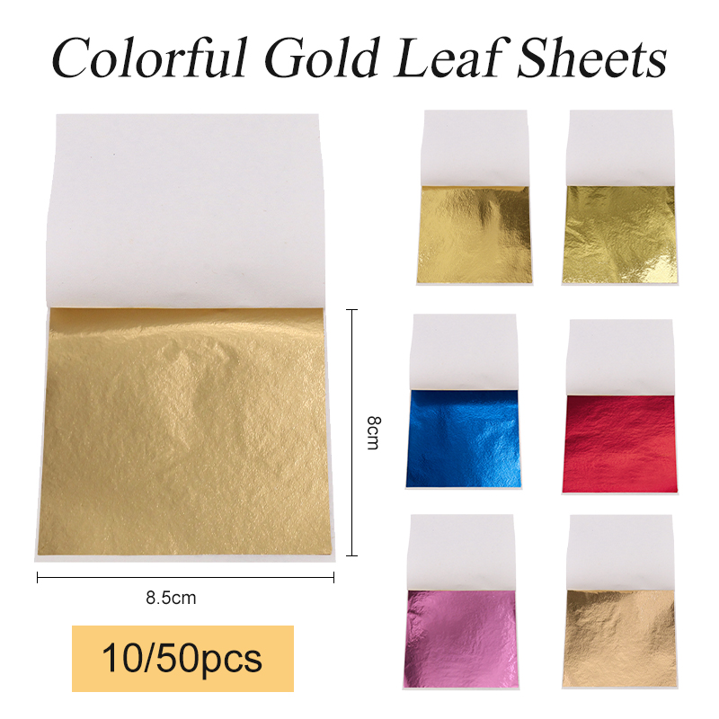 Gold Foil Flakes - Folhas de folha de ouro de