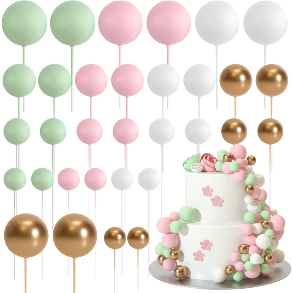 Gold Foil Flakes - 20 pçs bolo de feliz aniversário