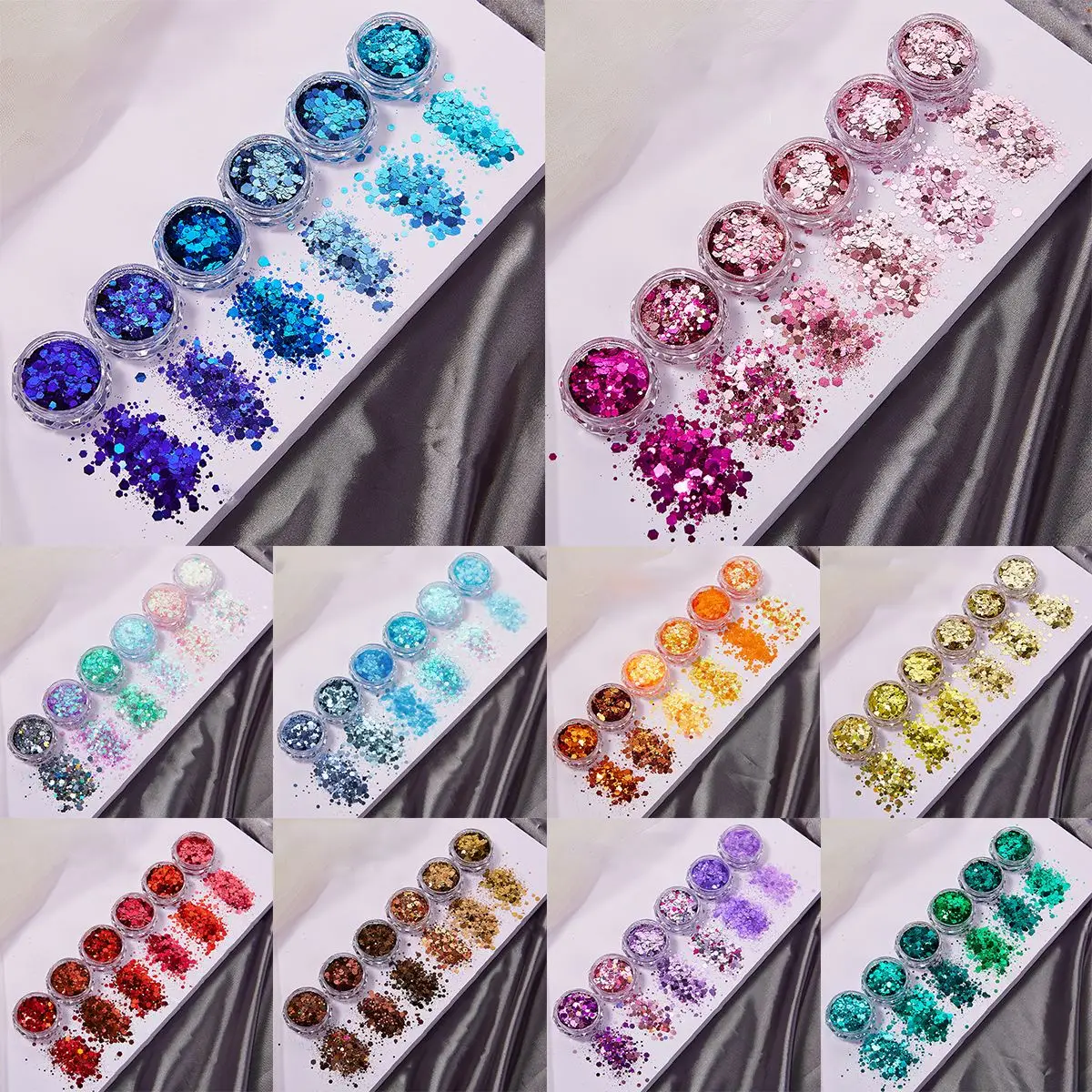 6 cores/conjunto de lantejoula - Resin Glitter Pack avaliação e preço