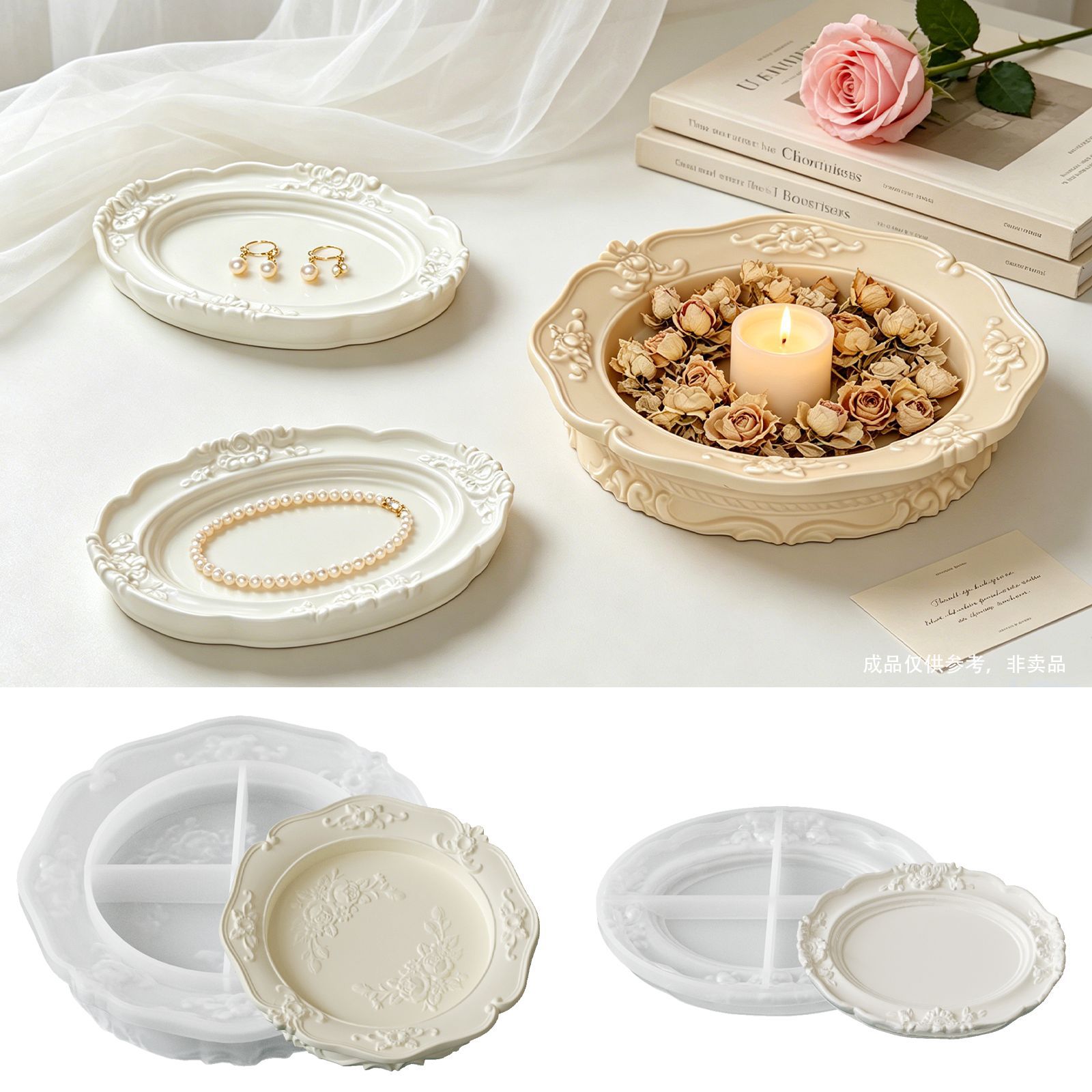 Molde de Silicone Elegante Vin - Coaster Mold Round avaliação e preço