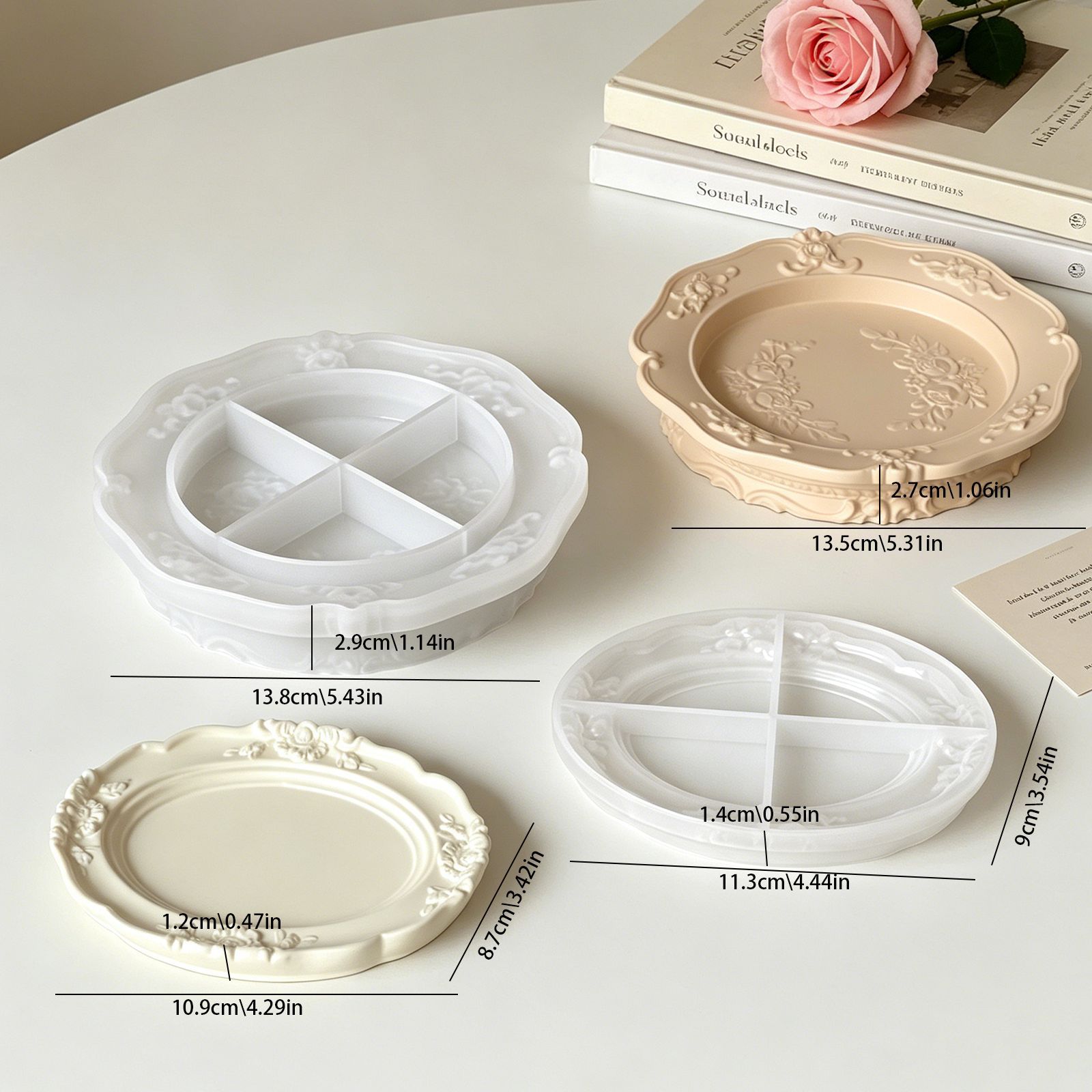 Molde de Silicone Elegante Vin - Coaster Mold Round avaliação e preço