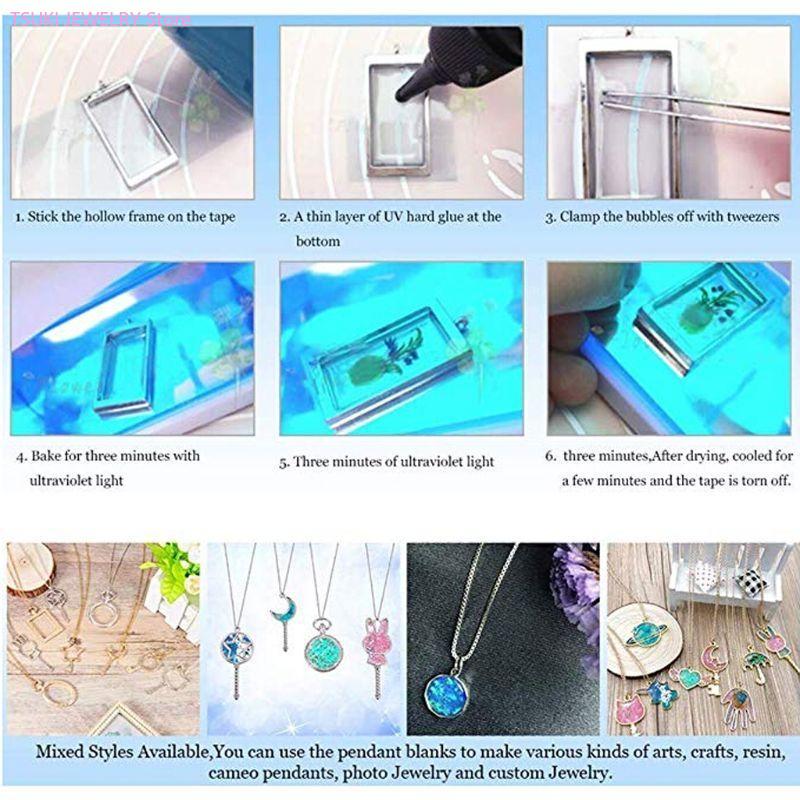 62ke 10x/conjunto pingente fav - Bezels Set Pendant avaliação e preço