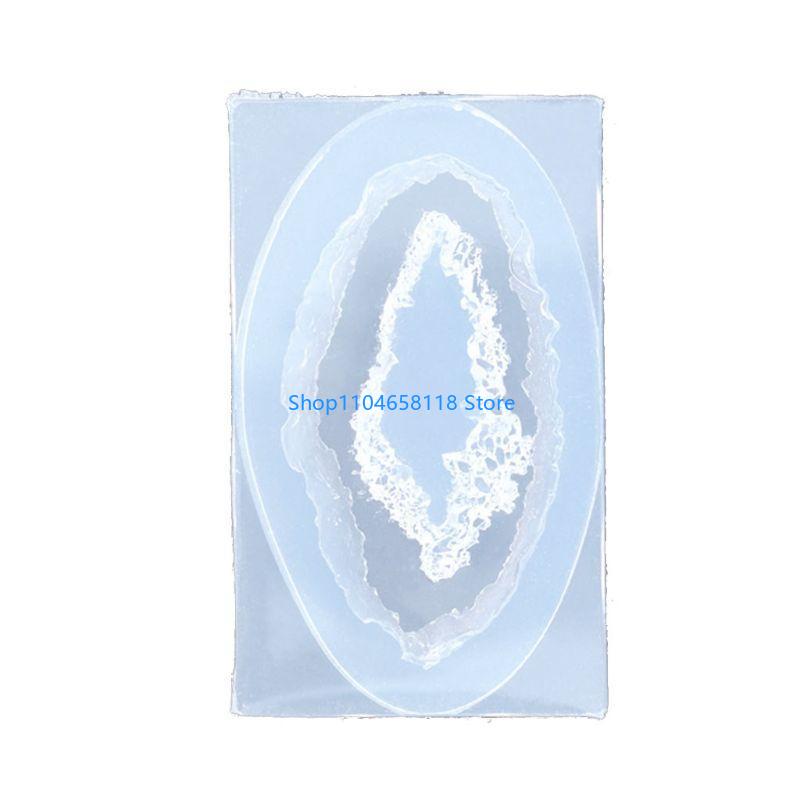 Arte criativa artesanato resin - Geode Mold Silicone avaliação e preço