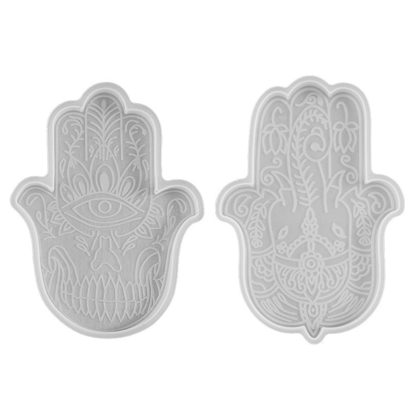 1 pçs diy coaster mão de fátim - Silicone Mold Tray avaliação e preço