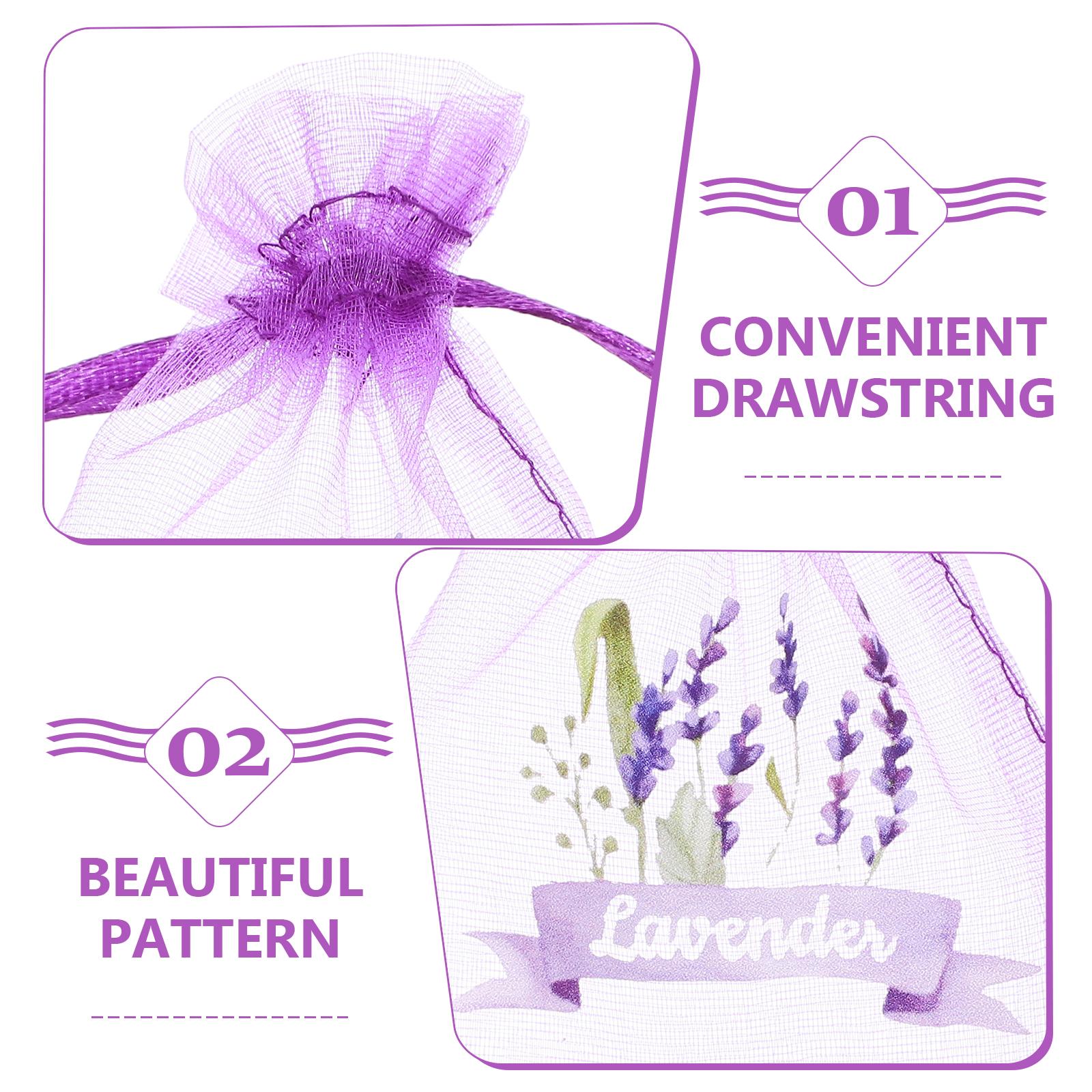 20 pçs vazio lavanda saquetas  - Dried Flower Bulk avaliação e preço