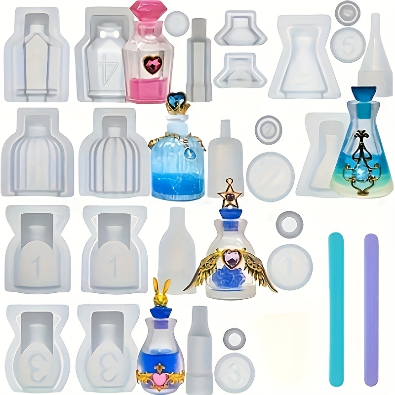 Um conjunto de 5 moldes de sil - Resin Jewelry Kit avaliação e preço