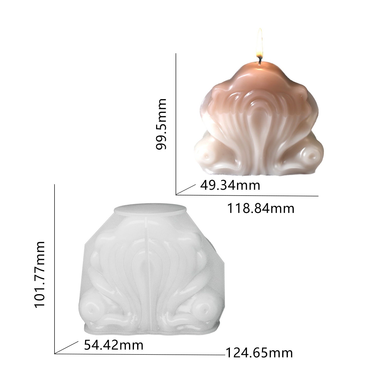 Molde de Silicone para Vela em - Resin Ocean Wave Mold avaliação e preço