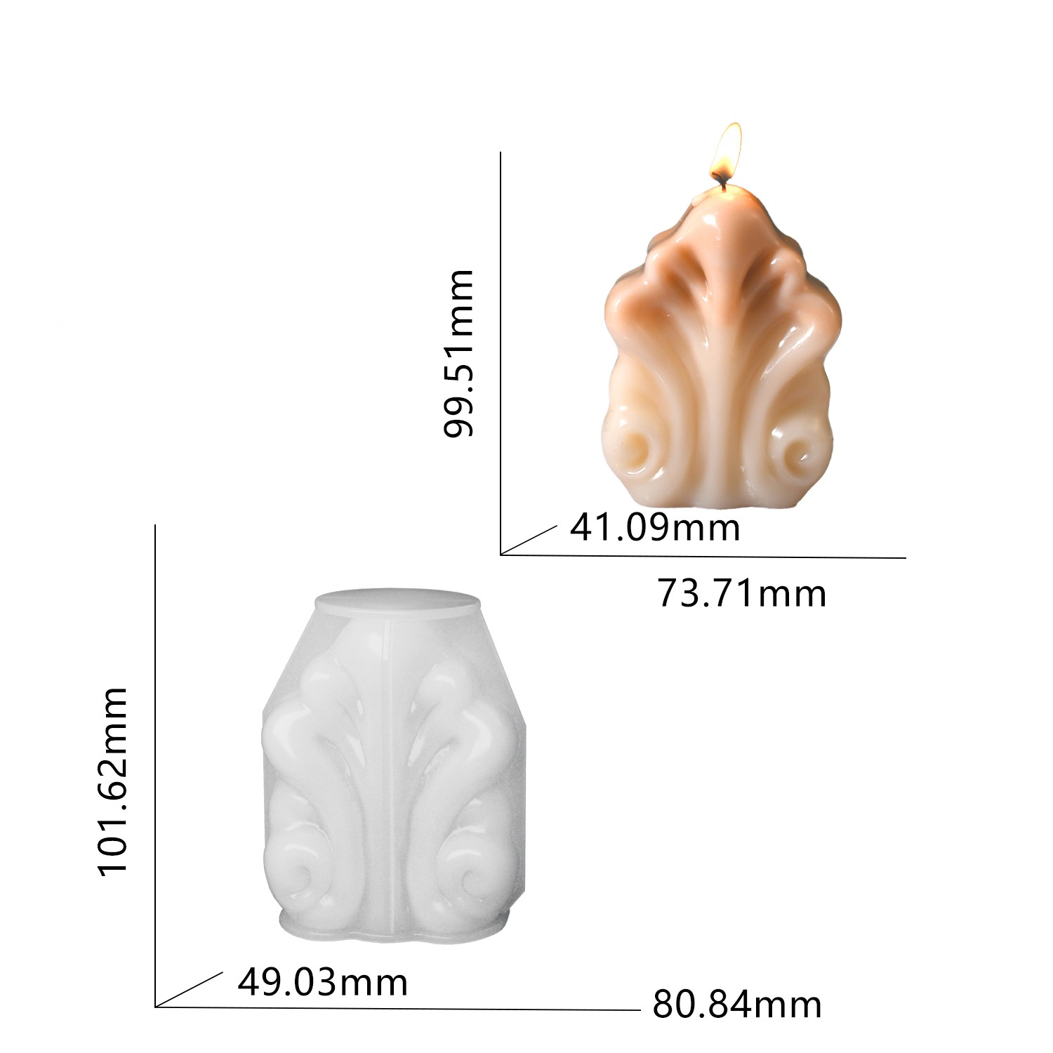 Molde de Silicone para Vela em - Resin Ocean Wave Mold avaliação e preço