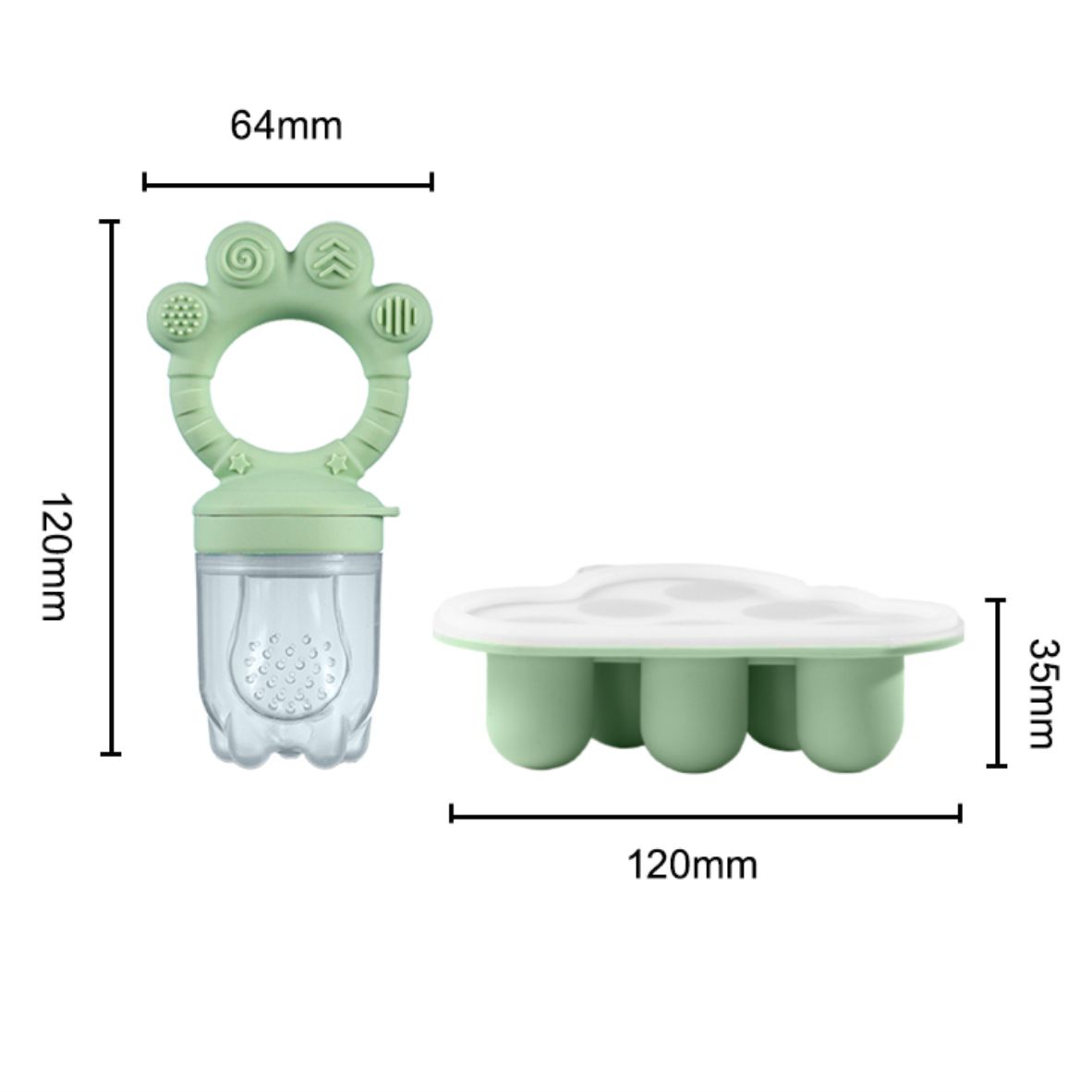 Alimentador de Frutas para Beb - Silicone Mold Tray avaliação e preço
