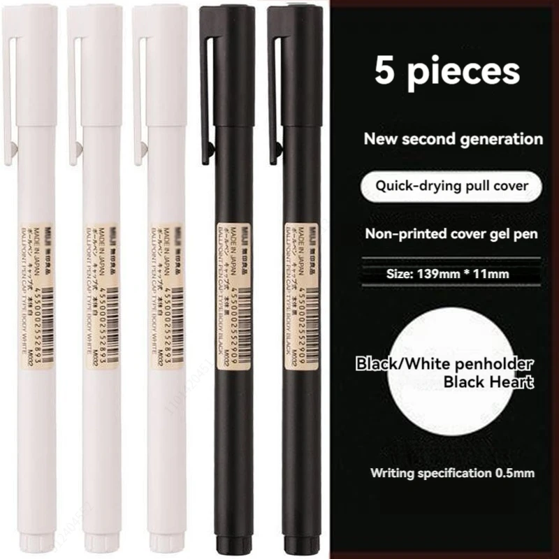 Canetas Gel Ponta Fina Preta 0 - Muji Stationery Gel Pen avaliação e preço