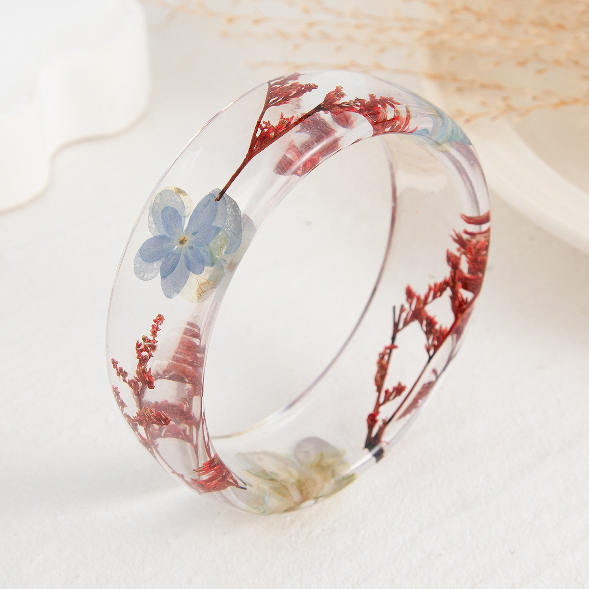 Vintage flor folha transparent - Dried Flower Bulk avaliação e preço