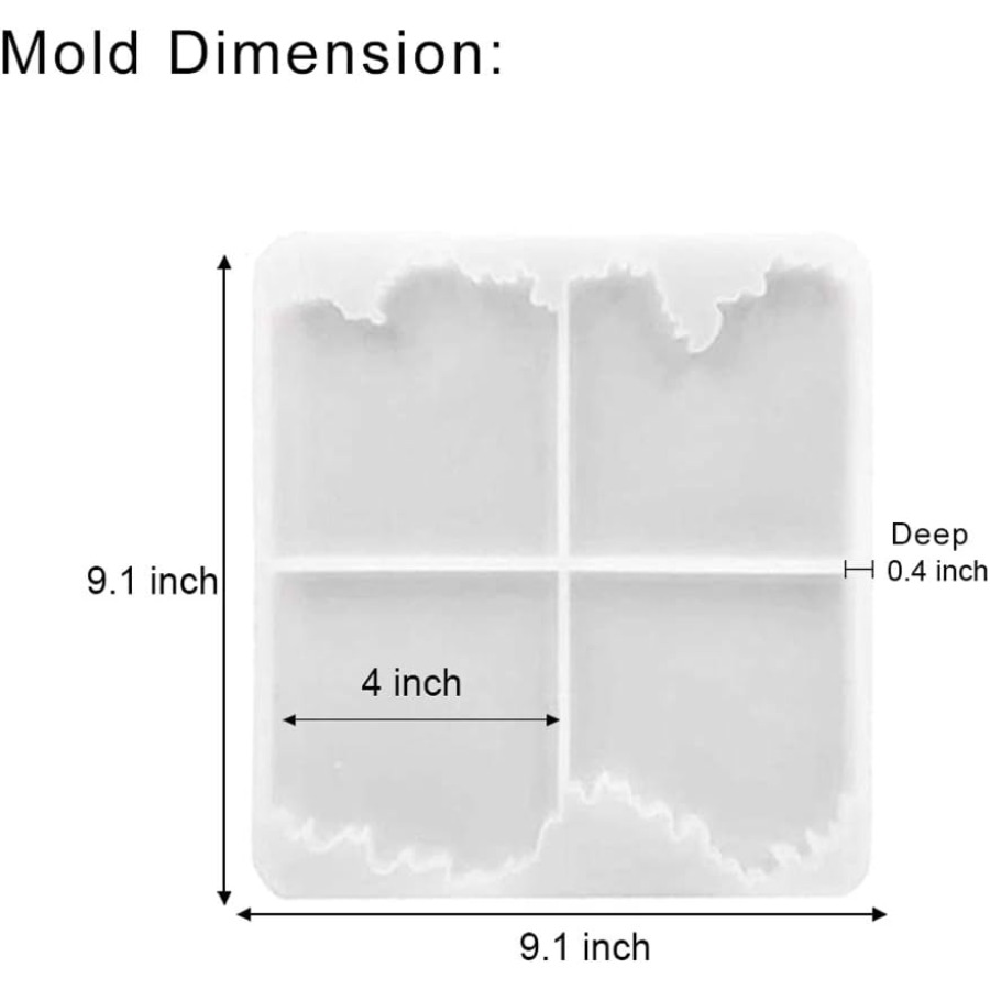 Molde de Silicone para Porta-C - Resin Ocean Wave Mold avaliação e preço