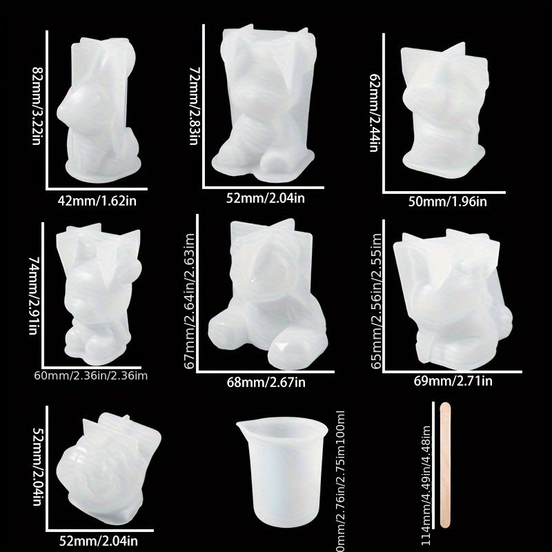 Conjunto de 19 peças de moldes - Resin Jewelry Kit avaliação e preço