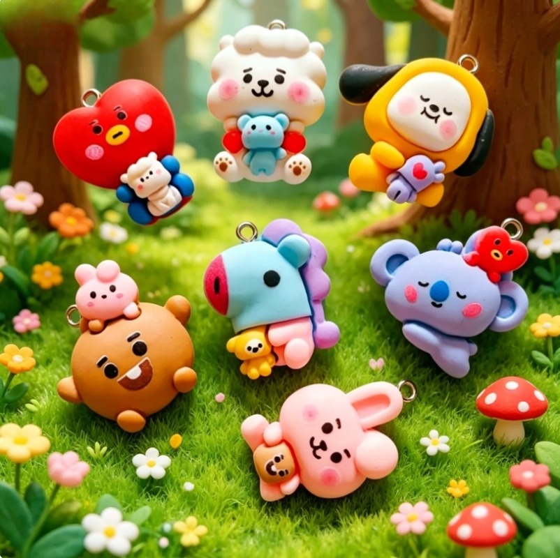 7 peças de pingentes de resina - Resin Crafts avaliação e preço