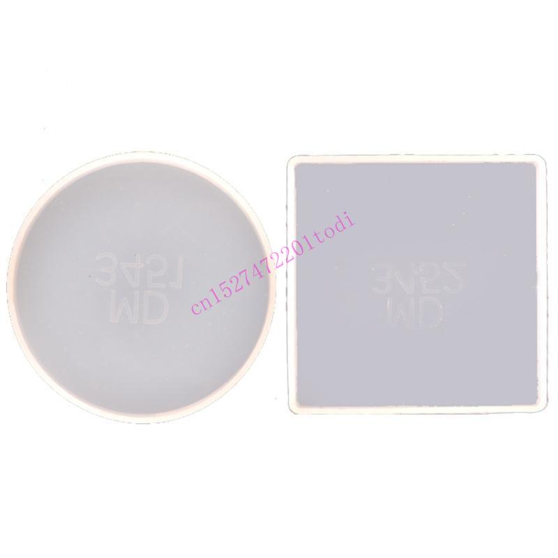 2 pçs redondo quadrado resina  - Geode Mold Silicone avaliação e preço