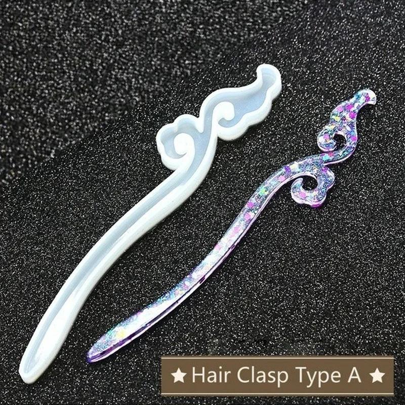 Novo transparente hairpin sili - Resin Craft Supplies avaliação e preço