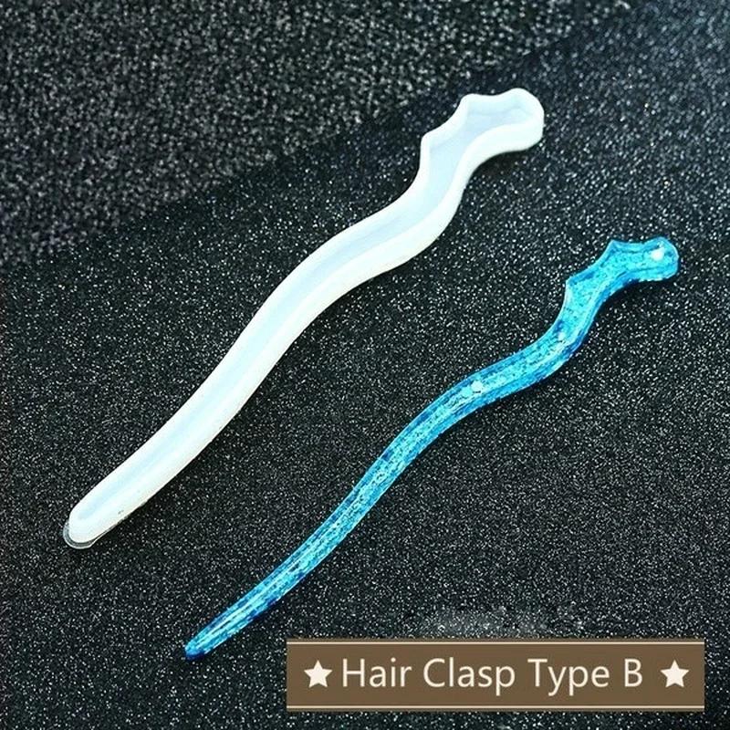 Novo transparente hairpin sili - Resin Craft Supplies avaliação e preço