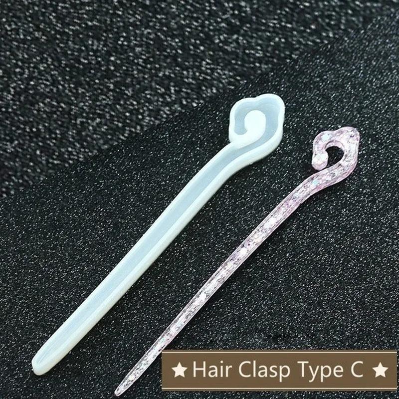 Novo transparente hairpin sili - Resin Craft Supplies avaliação e preço
