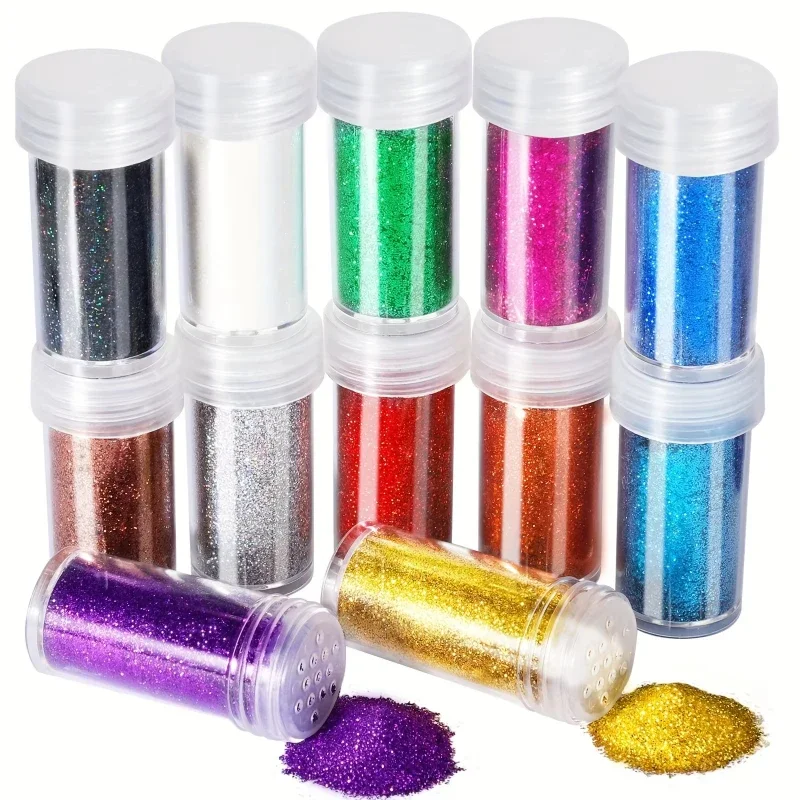 Conjunto de 12 Potes de Glitte - Resin Glitter Pack avaliação e preço