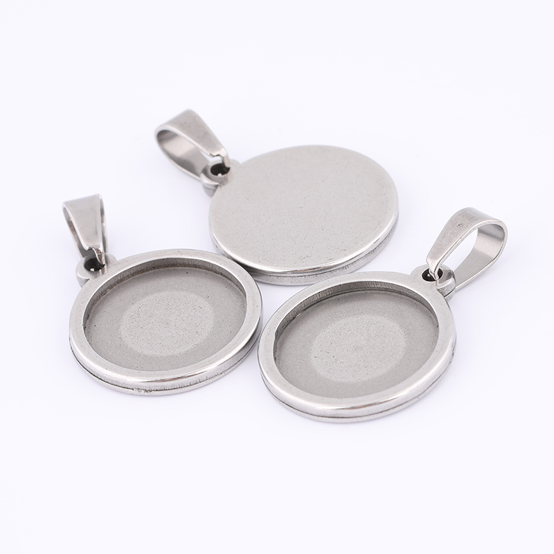 10 pçs 15mm redondo cabochão b - Bezels Set Pendant avaliação e preço