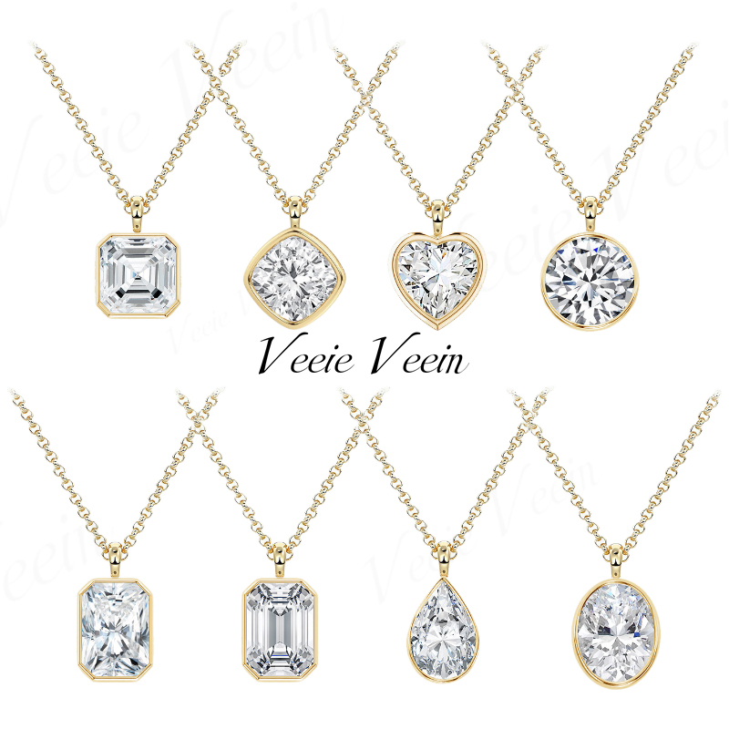 Colar com Pingente de Moissani - Bezels Set Pendant avaliação e preço
