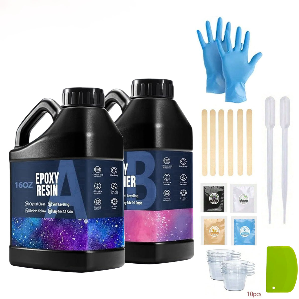 Kit de resina epóxi cristalina - Resin Jewelry Kit avaliação e preço