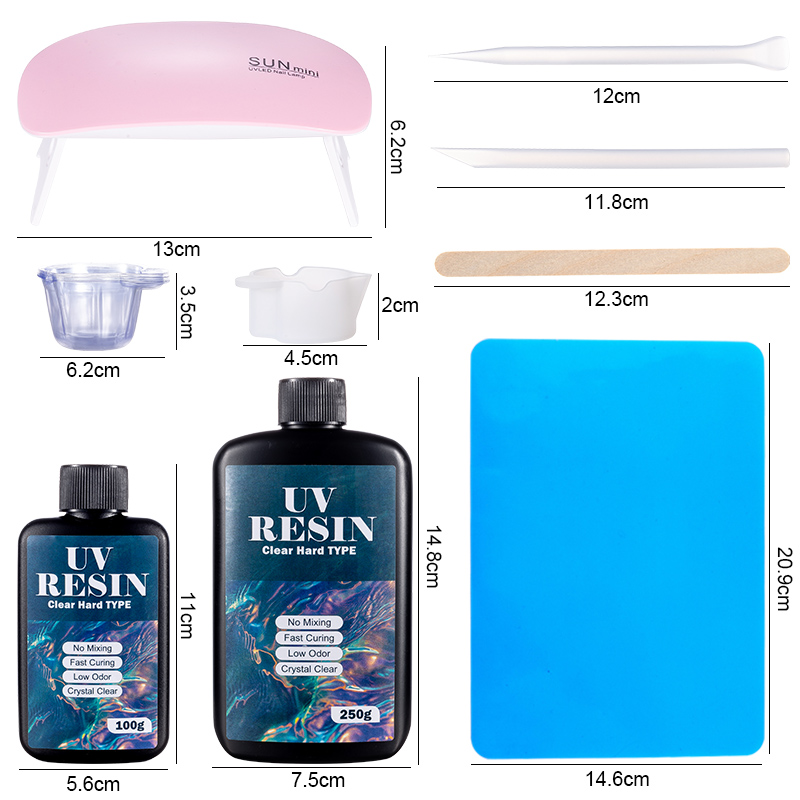 100g/250g resina uv transparen - Gold Foil Flakes avaliação e preço